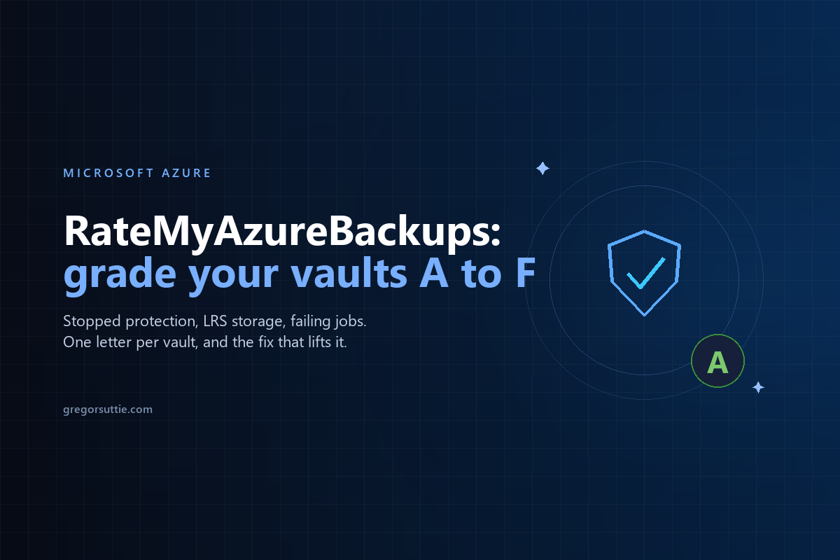 RateMyAzureBackups: Grading Every Azure Backup Vault From A to F
